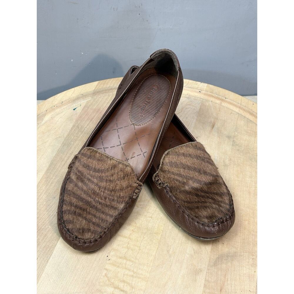 Bare‎ Traps Shoes Womens 9M Adana Loafer Flats Brown Leather Round toe